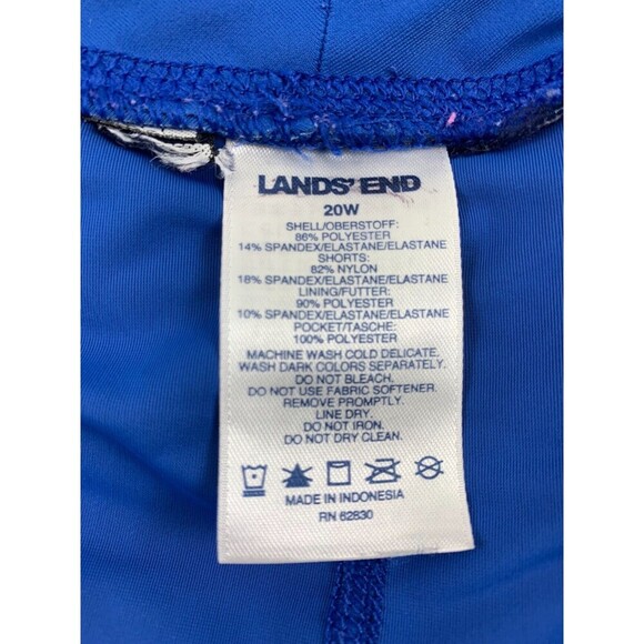 Lands End Quick Dry Board Skort Swim Skirt 514173 Mulit Floral Womens Plus 20W - Picture 7 of 10